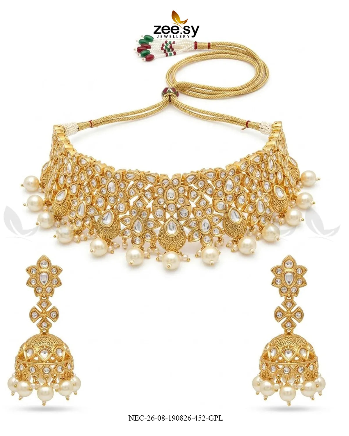 Aria Filigree Kundan Necklace Set