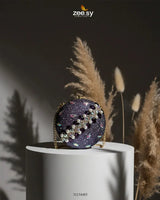 Artisan Crystal Pearl Clutch Bag - Zeesy.pk
