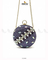 Artisan Crystal Pearl Clutch Bag - Zeesy.pk