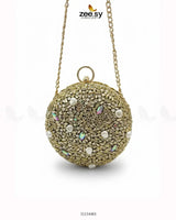 Artisan Crystal Pearl Clutch Bag - Zeesy.pk