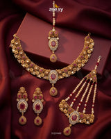 Artisan Oval Stone Bridal Set Bridal Set - Zeesy Jewellery Pakistan | Premium Artificial & Imitation Jewellery