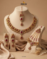 Artisan Oval Stone Bridal Set Bridal Set - Zeesy Jewellery Pakistan | Premium Artificial & Imitation Jewellery