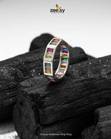 Artisan Gemstone Strip Ring - Zeesy Jewellery