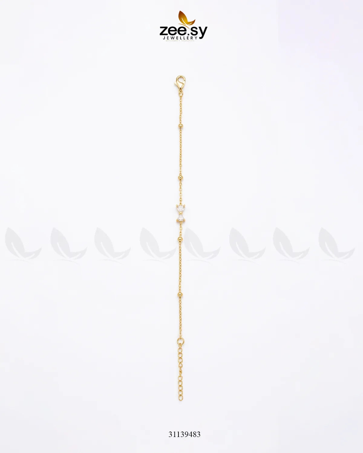 Aster Bow Zirconia Strand Bracelet