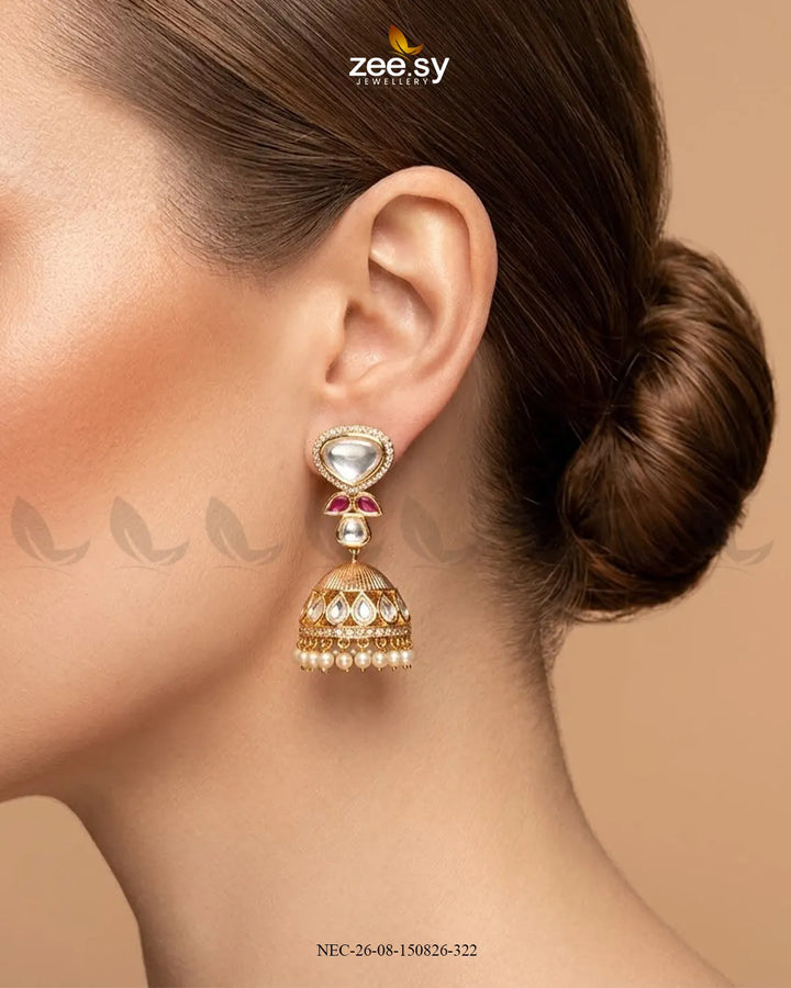 Aura Stone Kundan Necklace Set