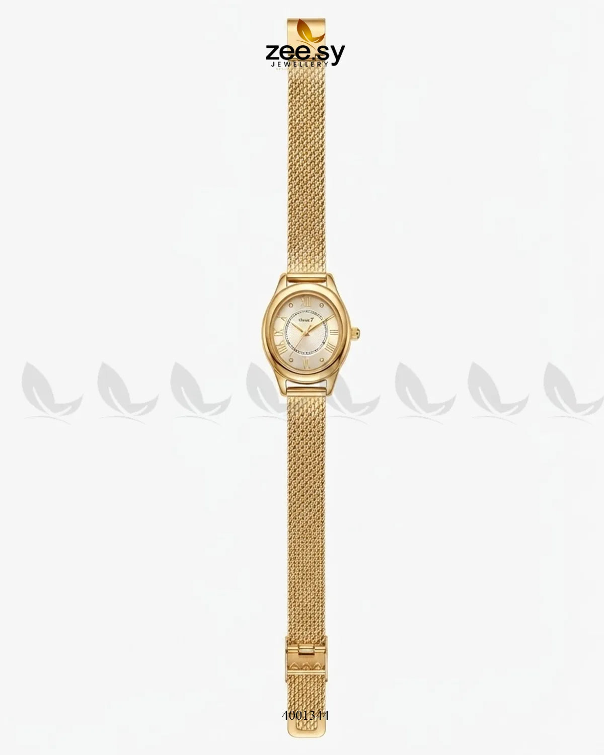 Aura Oval Mesh Watch ACCESSORIES - Zeesy Jewellery Pakistan | Premium Artificial & Imitation Jewellery