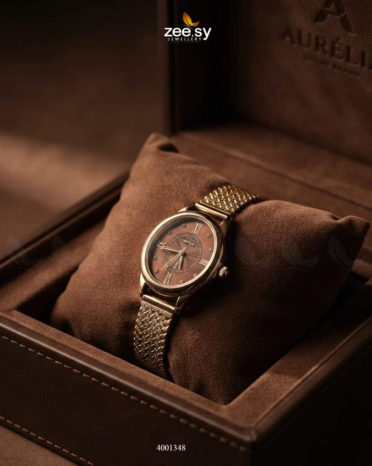 Aura Oval Mesh Watch ACCESSORIES - Zeesy Jewellery Pakistan | Premium Artificial & Imitation Jewellery