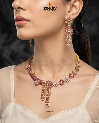 Aurelia Floral Necklace Set - Antique – Necklace Sets by Zee.Sy Jewellery