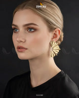 Aurelia Earrings Golden - Zeesy Jewellery