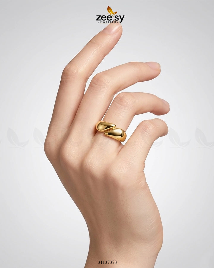 Avant-Garde Molten Spike Ring Finger Ring - Zeesy Jewellery Pakistan | Premium Artificial & Imitation Jewellery