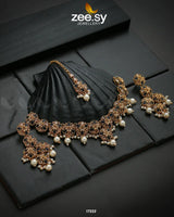 Magnolia Glimmer Necklace Blue - Zeesy Jewellery