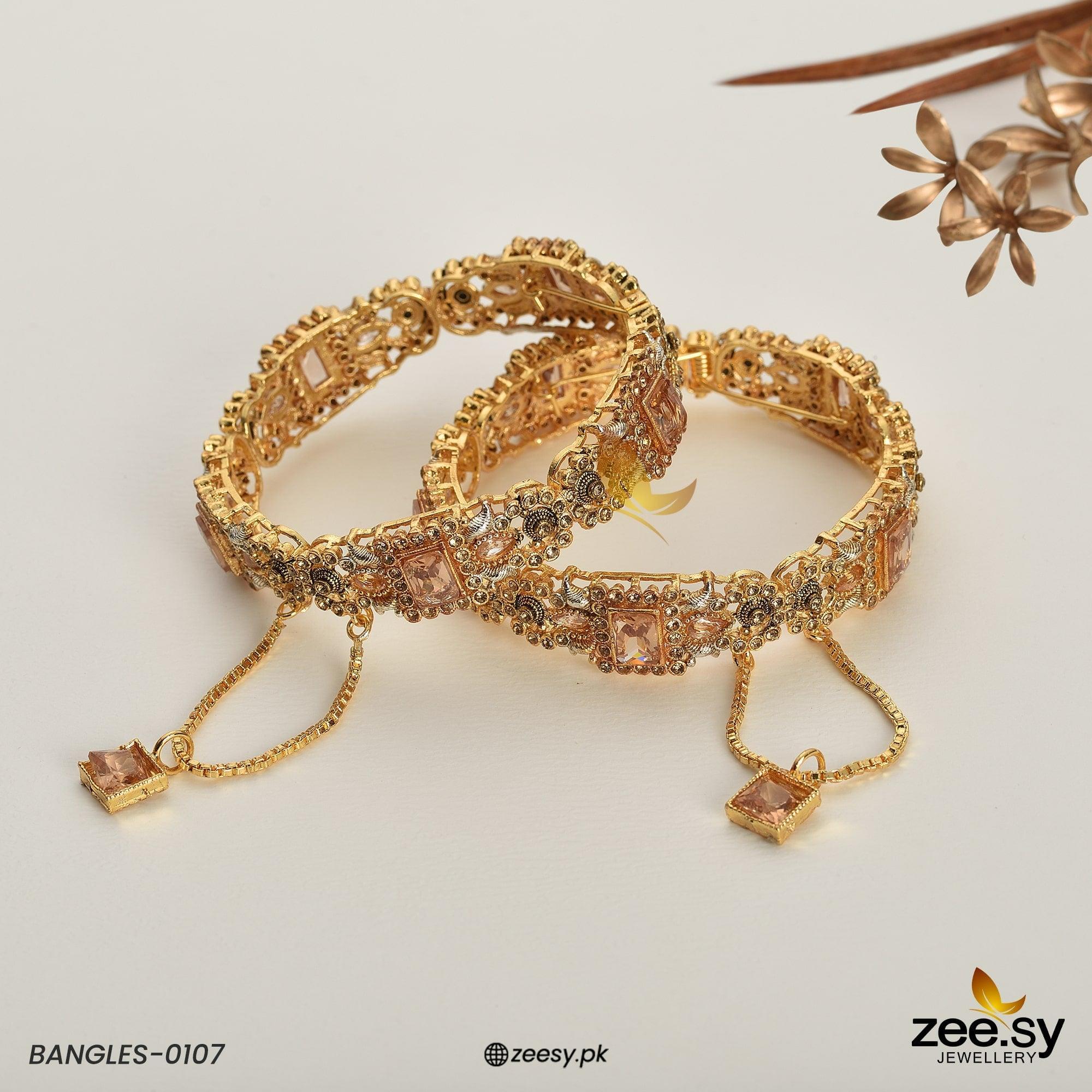 Buy Gold-toned Bracelets & Bangles for Women by V Fashion Jewellery Online  | Ajio.com