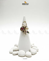 Baroque Crystal Rose Ring