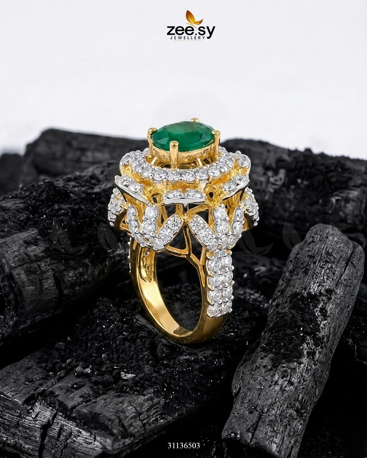 Bella Cocktail Cluster Ring