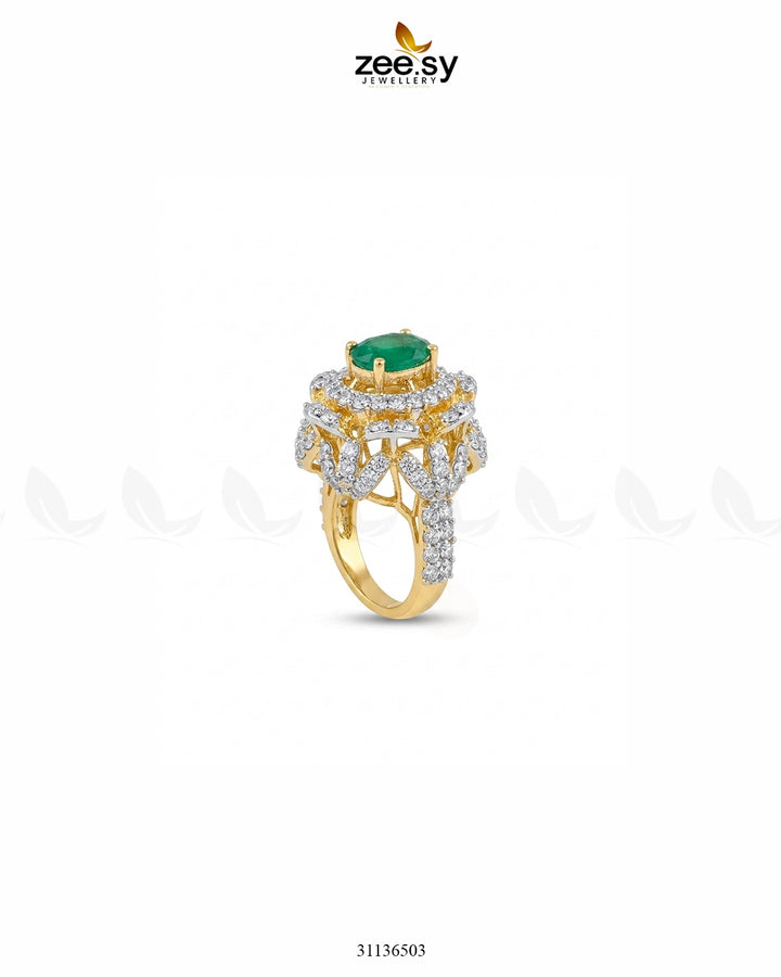 Bella Cocktail Cluster Ring Finger Ring - Zeesy Jewellery Pakistan | Premium Artificial & Imitation Jewellery