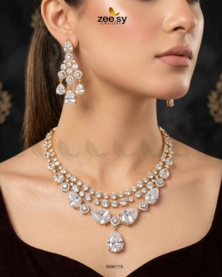 Bella Drop AD Necklace Set
