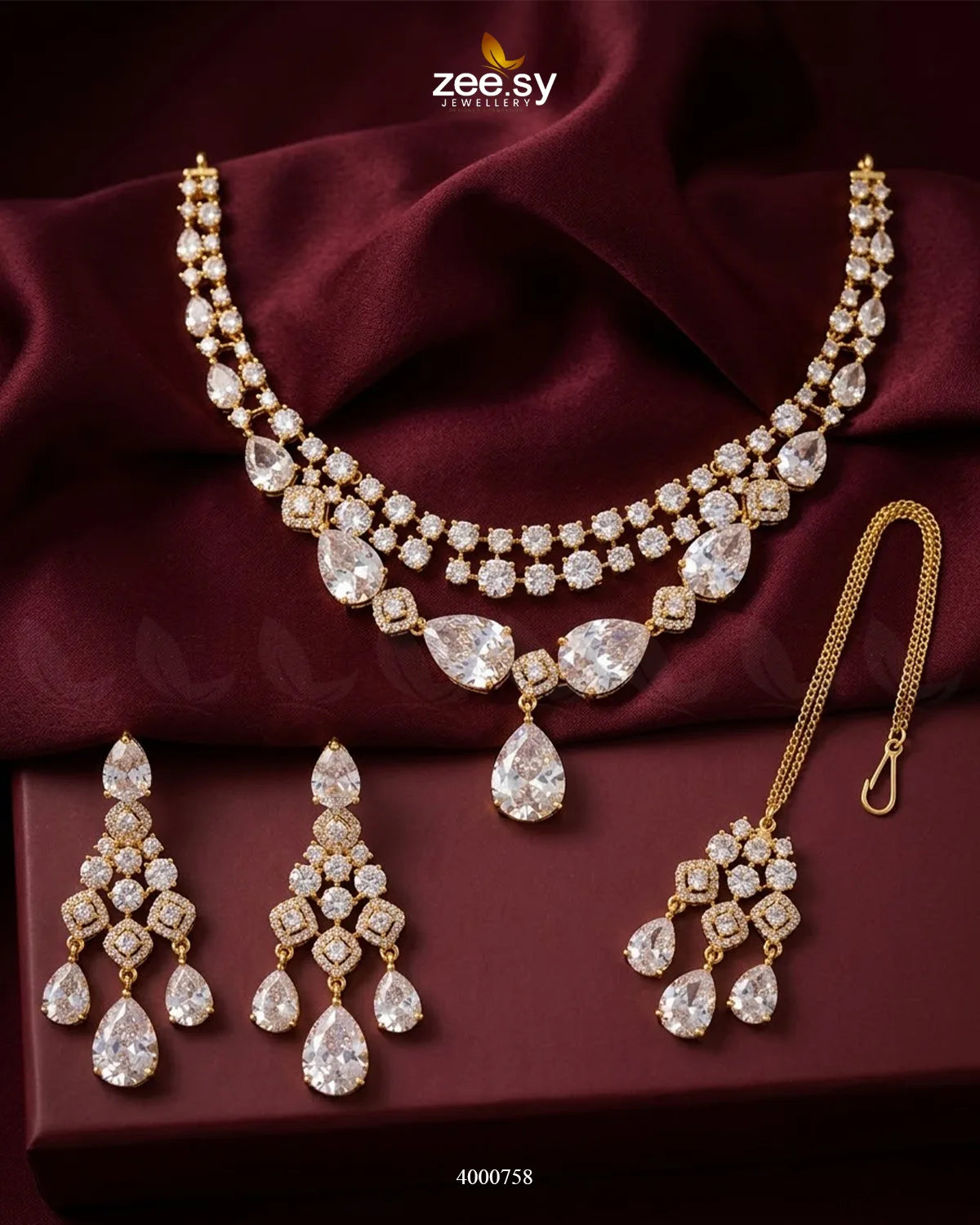 Bella Drop AD Necklace Set