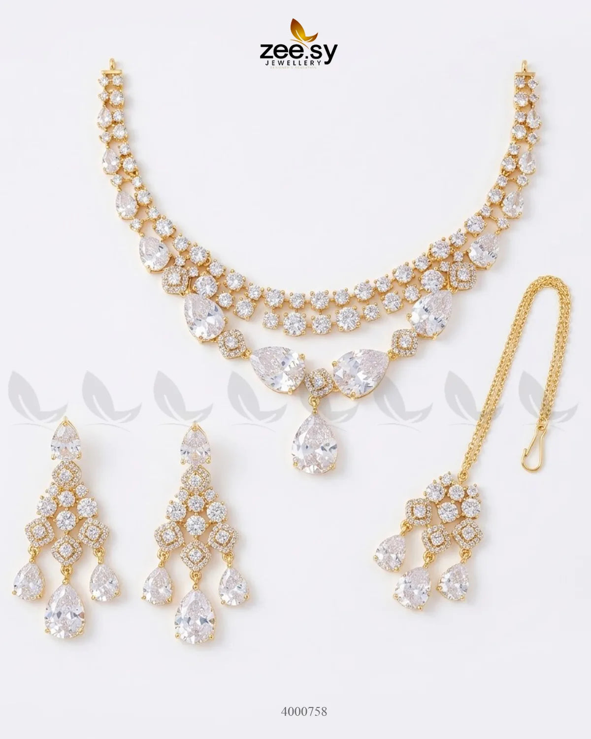 Bella Drop AD Necklace Set