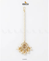Bella Glow Faux Pearl Bindiya Golden Champagne BINDIYA - Zeesy Jewellery Pakistan | Premium Artificial & Imitation Jewellery