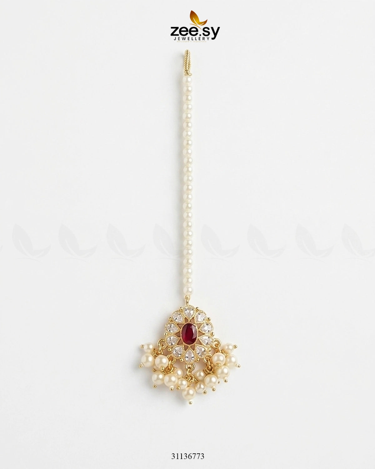 Bella Glow Faux Pearl Bindiya BINDIYA - Zeesy Jewellery Pakistan | Premium Artificial & Imitation Jewellery