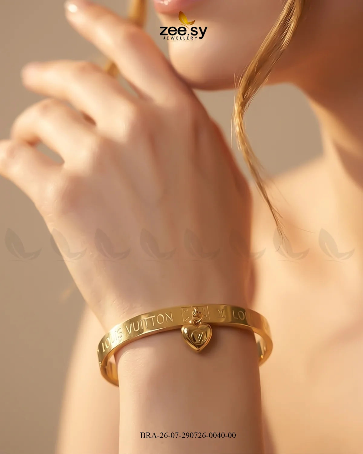 Dangling Heart Lock Motif Bracelet Bracelet - Zeesy Jewellery Pakistan | Premium Artificial & Imitation Jewellery