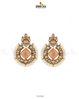 Bella Round Bold Stone Earrings