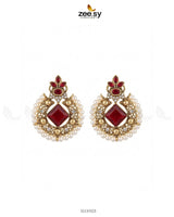 Bella Round Bold Stone Earrings