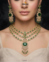 Bella Triple Layer Necklace Set Necklace Sets - Zeesy Jewellery Pakistan | Premium Artificial & Imitation Jewellery