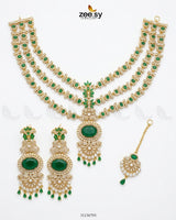 Bella Triple Layer Necklace Set Necklace Sets - Zeesy Jewellery Pakistan | Premium Artificial & Imitation Jewellery