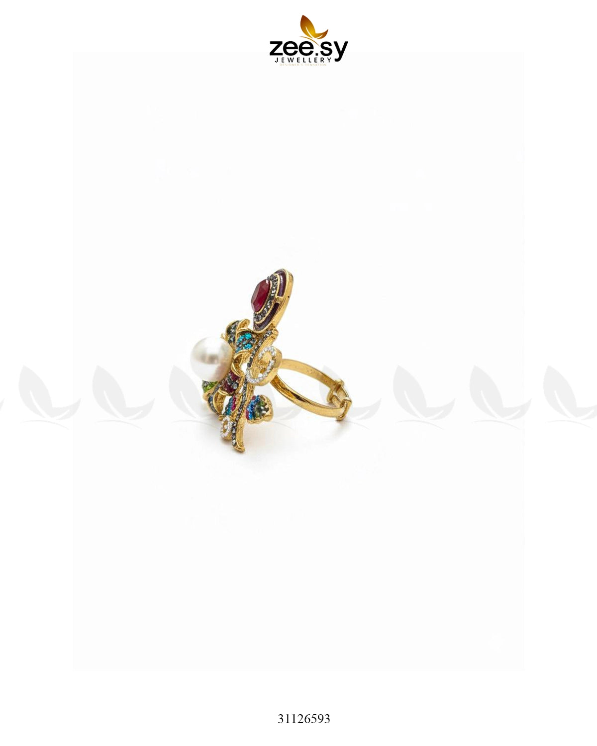 Bella Baroque Cluster Pave Ring