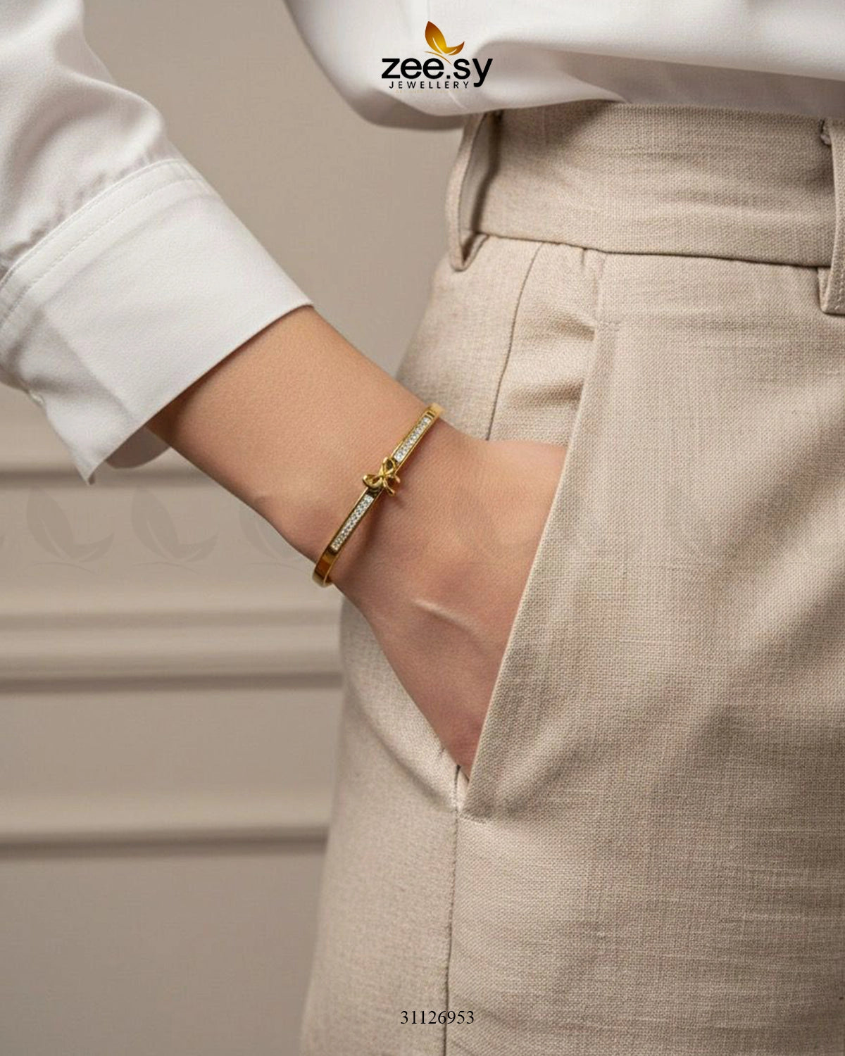 Bella Ribbon Bow Cluster Bracelet - Zeesy Jewellery