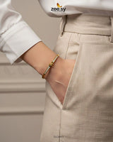 Bella Ribbon Bow Cluster Bracelet - Zeesy Jewellery