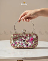 Berry Toned Crystal Fiesta Bag - Zeesy Jewellery