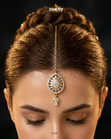 Pear Sunburst American Diamond Bindiya bindiya - Zeesy Jewellery Pakistan | Premium Artificial & Imitation Jewellery