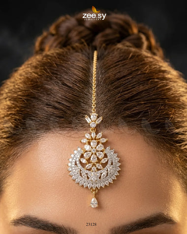 Chandni Flower Zirconia Bindiya bindiya - Zeesy Jewellery Pakistan | Premium Artificial & Imitation Jewellery