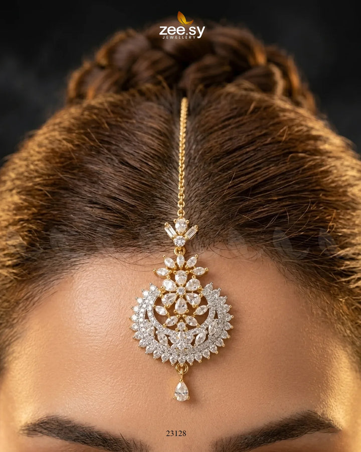 Chandni Flower Zirconia Bindiya bindiya - Zeesy Jewellery Pakistan | Premium Artificial & Imitation Jewellery