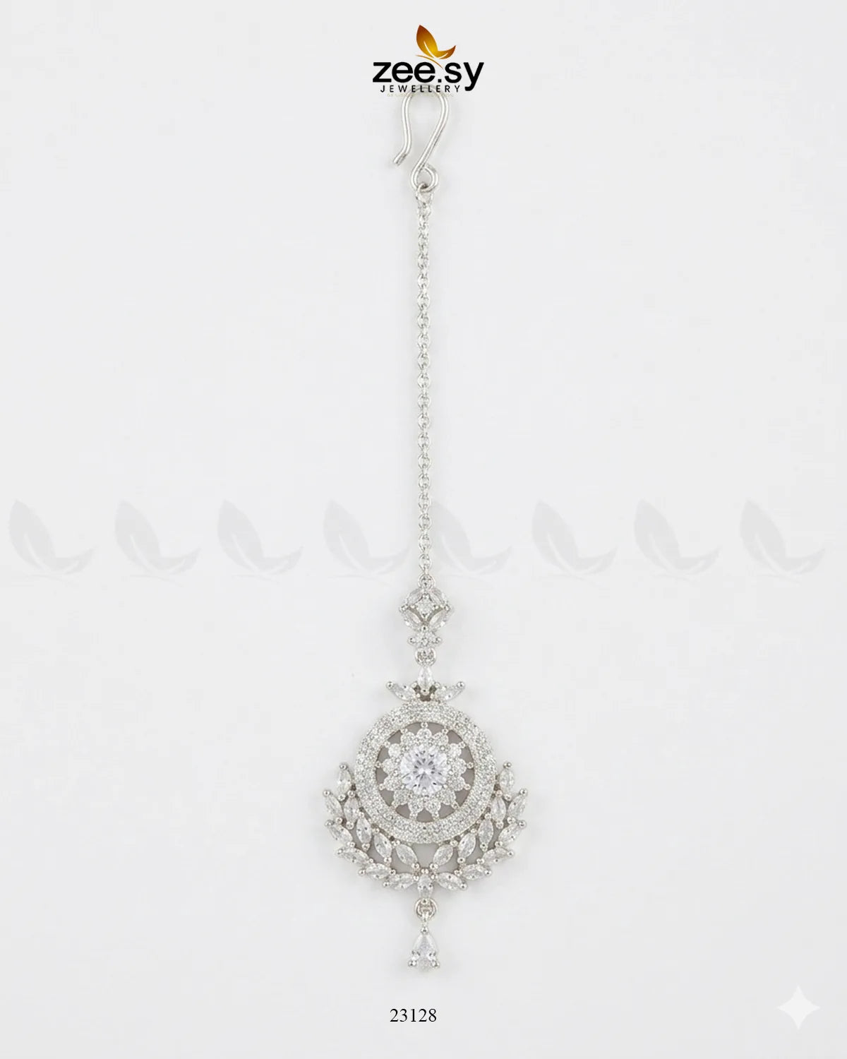 Floral Center Zirconia Leaf Bindiya bindiya - Zeesy Jewellery Pakistan | Premium Artificial & Imitation Jewellery