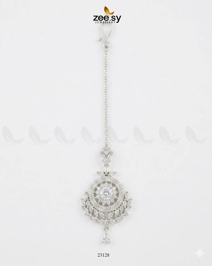 Floral Center Zirconia Leaf Bindiya bindiya - Zeesy Jewellery Pakistan | Premium Artificial & Imitation Jewellery