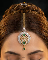 Peacock Arch American Daimond Bindiya bindiya - Zeesy Jewellery Pakistan | Premium Artificial & Imitation Jewellery