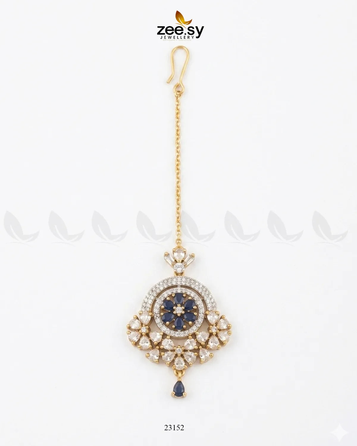 Round Flowery American Diamond Bindiya bindiya - Zeesy Jewellery Pakistan | Premium Artificial & Imitation Jewellery