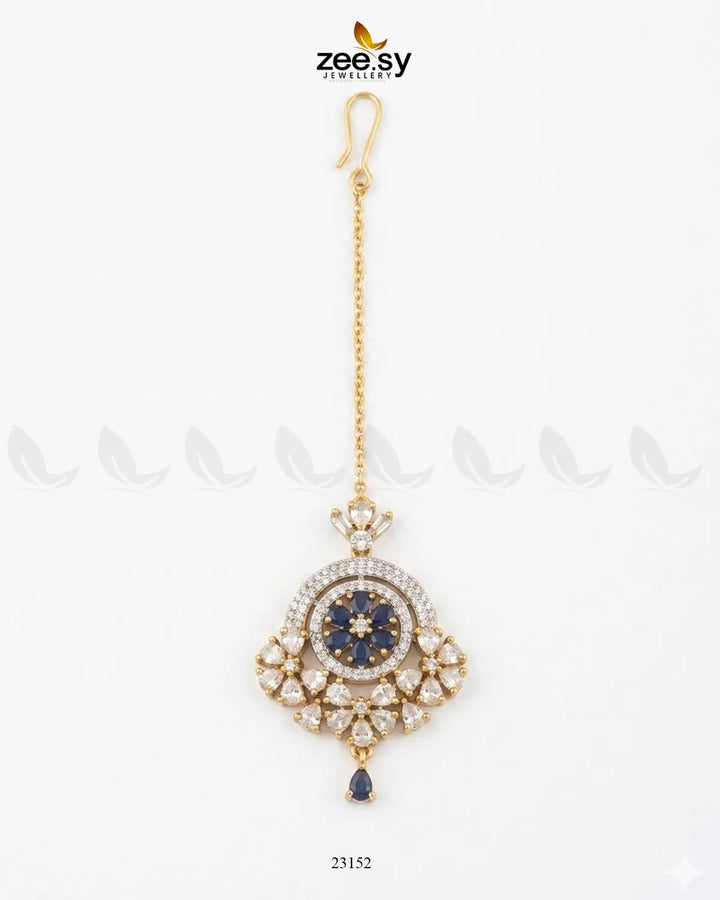 Round Flowery American Diamond Bindiya bindiya - Zeesy Jewellery Pakistan | Premium Artificial & Imitation Jewellery