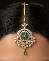 Round Flowery American Diamond Bindiya bindiya - Zeesy Jewellery Pakistan | Premium Artificial & Imitation Jewellery