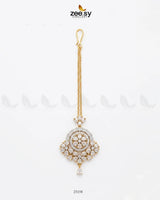 Round Flowery American Diamond Bindiya bindiya - Zeesy Jewellery Pakistan | Premium Artificial & Imitation Jewellery