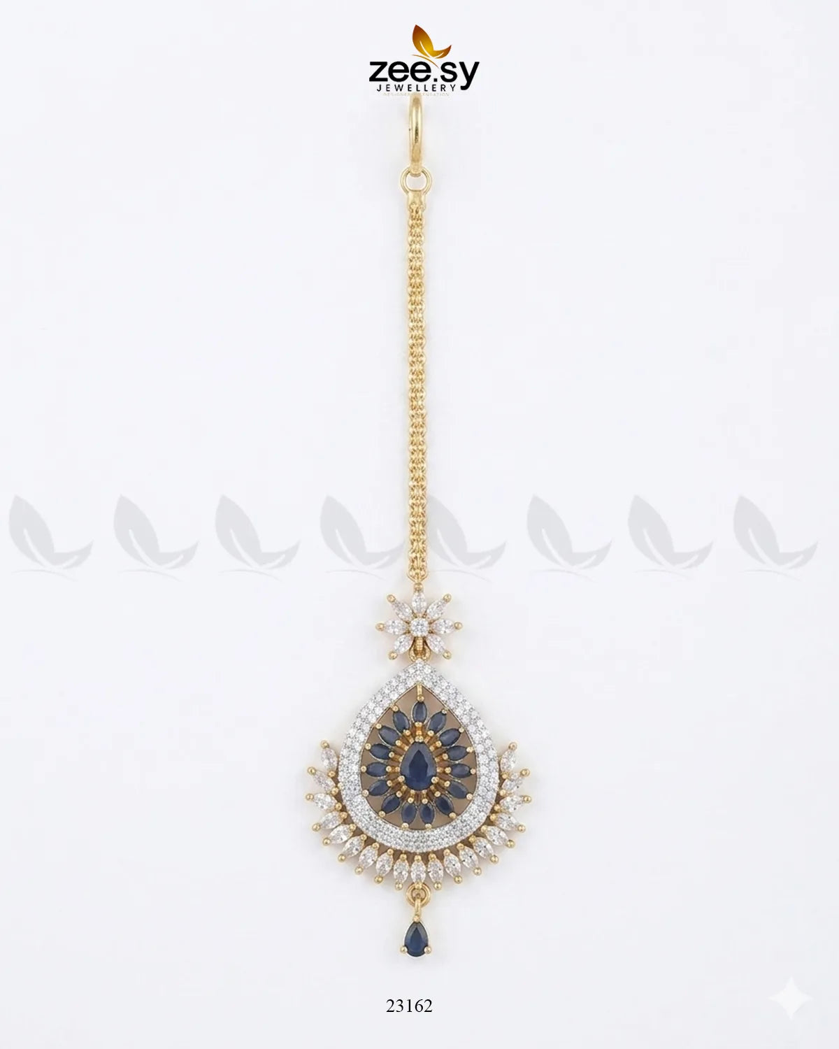 Leaf Pave Ziconia Bindiya bindiya - Zeesy Jewellery Pakistan | Premium Artificial & Imitation Jewellery