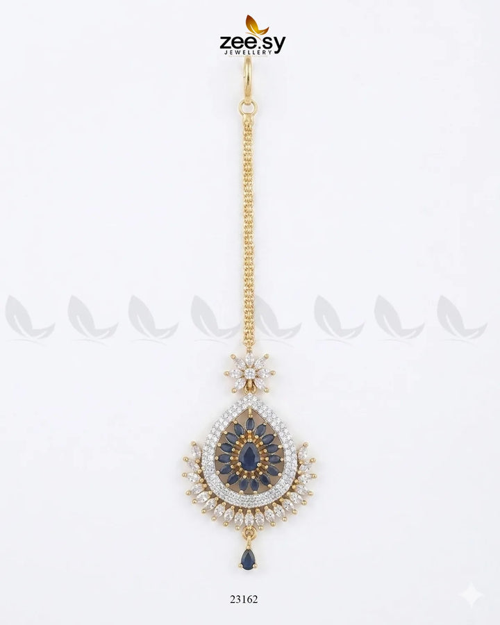 Leaf Pave Ziconia Bindiya bindiya - Zeesy Jewellery Pakistan | Premium Artificial & Imitation Jewellery