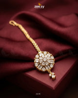 Timeless American Daimond Bindiya Golden White bindiya - Zeesy Jewellery Pakistan | Premium Artificial & Imitation Jewellery
