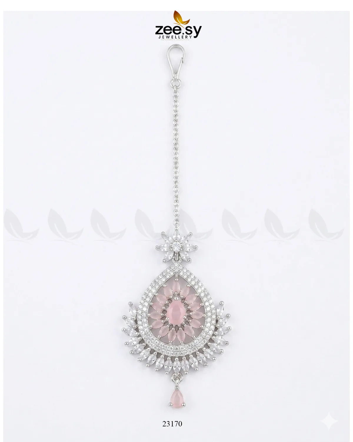 Leaf Pave Ziconia Bindiya bindiya - Zeesy Jewellery Pakistan | Premium Artificial & Imitation Jewellery