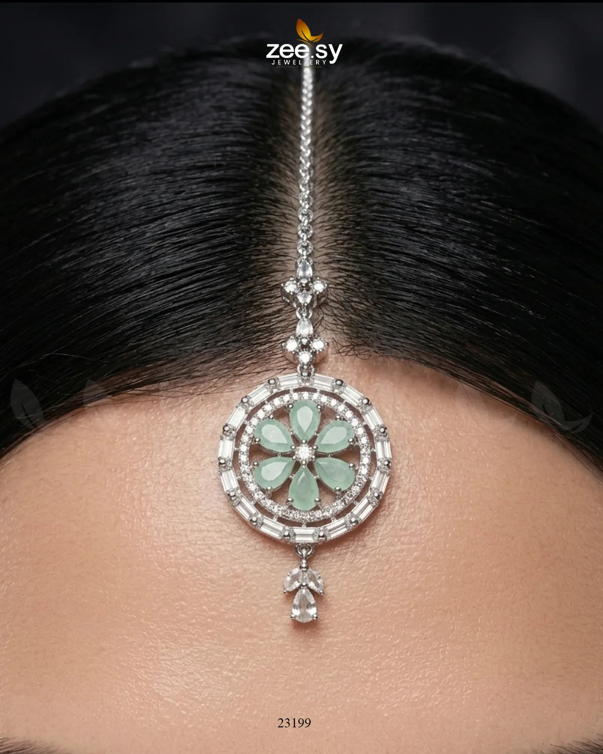 Tulip Wheel Crystal Bindiya bindiya - Zeesy Jewellery Pakistan | Premium Artificial & Imitation Jewellery