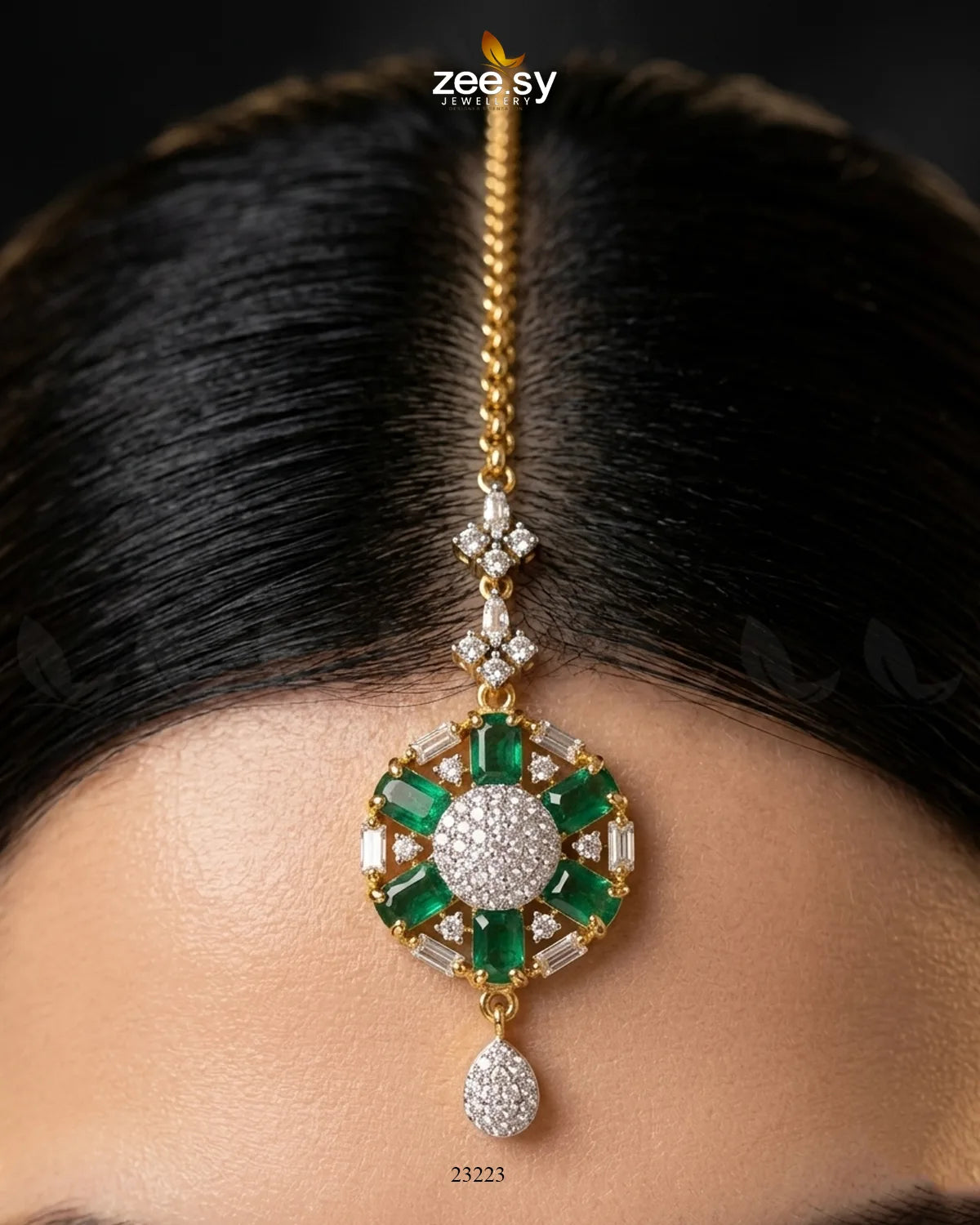 Tessellate Square Bold Stone Bindiya bindiya - Zeesy Jewellery Pakistan | Premium Artificial & Imitation Jewellery