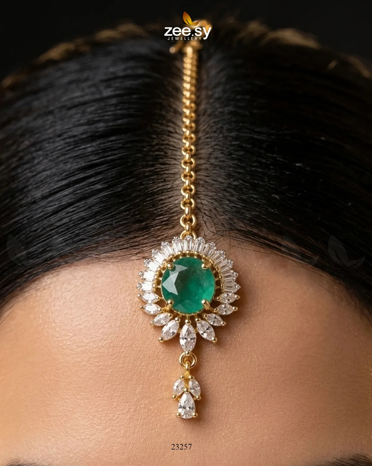 Velanza Teardrop Zircon Bindiya bindiya - Zeesy Jewellery Pakistan | Premium Artificial & Imitation Jewellery